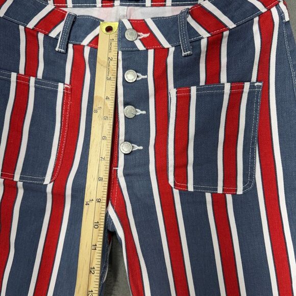Wrangler Striped Red and Blue Women's  Wrangler Jeans - Picture 4 of 12